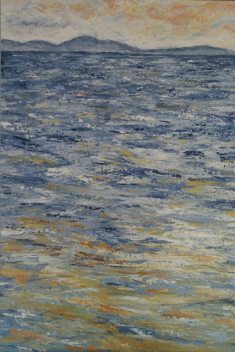 La mer - Acrylique 46 x 55 cm